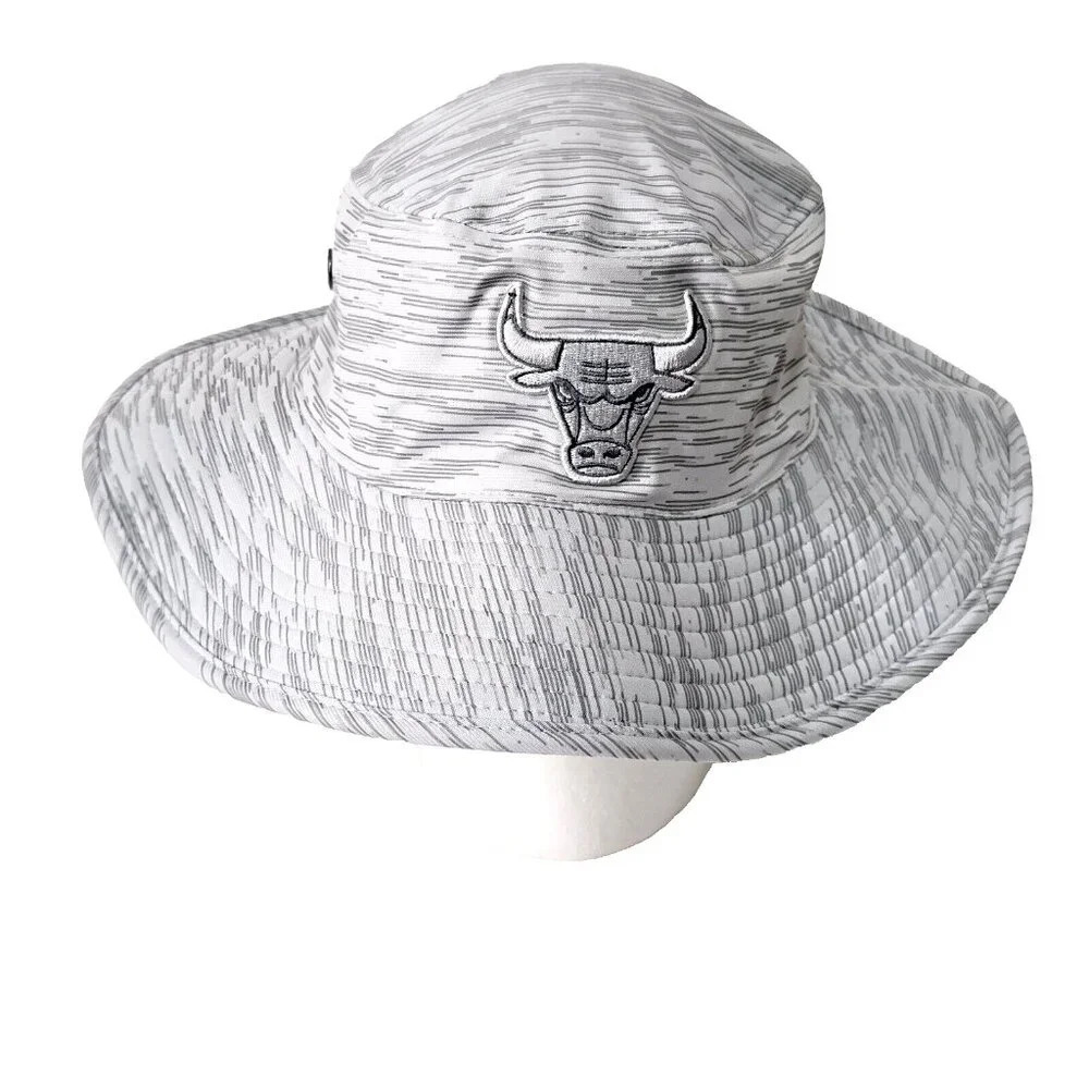 Chicago Bulls Boonie Hat Cap OSFM NWT Unisex Heathered Gray Ultra Game